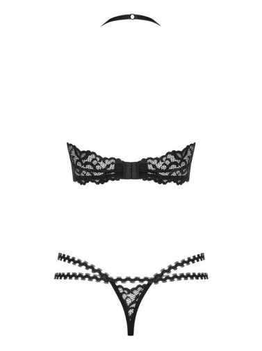 Obsessive - Joylace Lingerie Set - Black - S/M photo