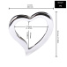 FAAK - Heart Screw Nipple Clamps Belt - Black 照片-10