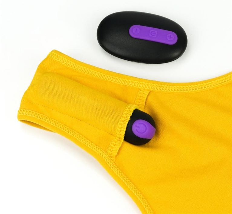 Lovetoy - Bitch Vibrating Panties S - Yellow photo