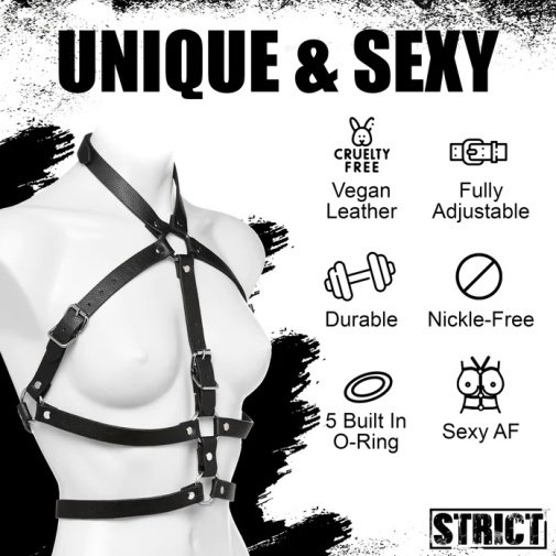 Strict - O-Ring Body Harness - Black - L/XL photo