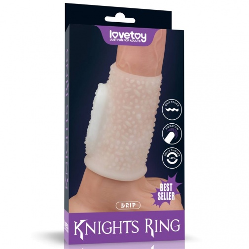 Lovetoy - Knights Drip Vibro Ring - White photo