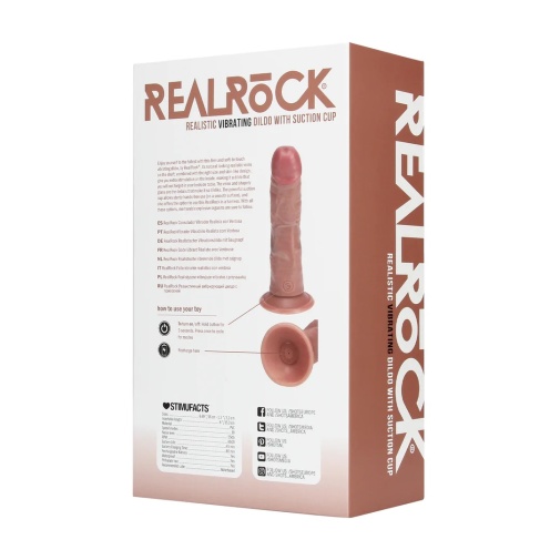 RealRock - 6" 震動弧形仿真假具 - 焦糖色 照片
