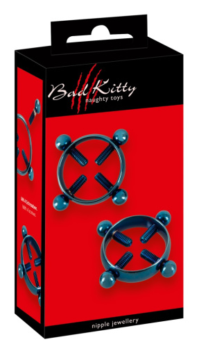 Bad Kitty - Screws Nipple Clamps - Black 照片
