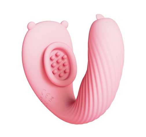 Secwell - Bear Dual Vibrator - Pink 照片