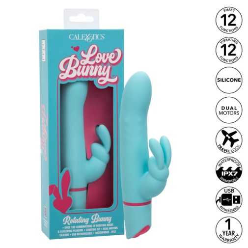CEN - Love Bunny Rotating Vibrator - Blue 照片