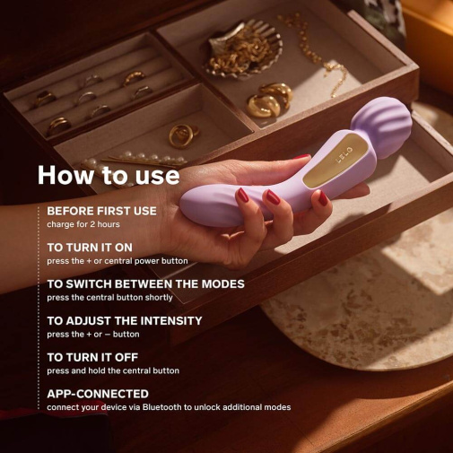 LELO - Switch 双头按摩棒震动器 - 淡紫 照片
