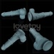 Lovetoy - 11吋抽插式震动仿真阳具 - 蓝色 照片-12