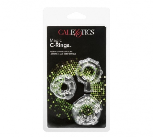 CEN - Magic C-Rings 凸纹阴茎环 - 透明 照片