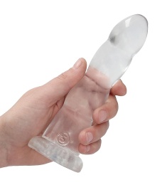 RealRock - 7" Wave Non-Realistic Dildo - Clear 照片