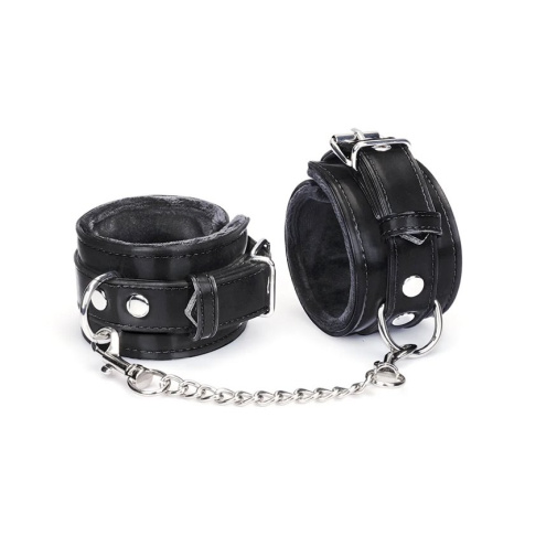 Liebe Seele - Metallic Shade Wrist Cuffs - Black 照片