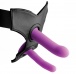 Strap U - 矽胶G点假阳具套装 2件装 - 紫色 照片-2