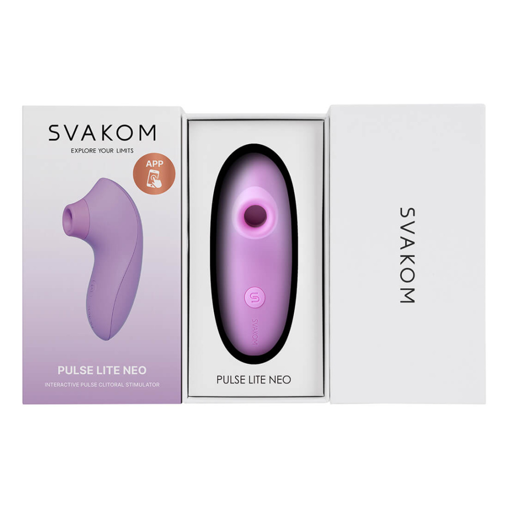 SVAKOM - Pulse Lite Neo Interactive Stimulator - Lavender photo-14