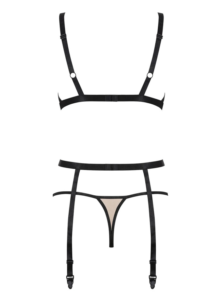 Obsessive - Nudelia 3件套装 - 米色 - S/M 照片