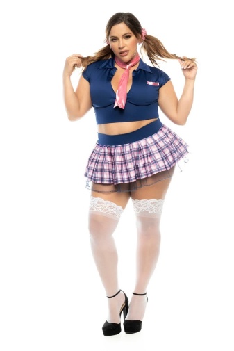 Mapale - 60017 Schoolgirl Costume - Blue - 1X/2X photo