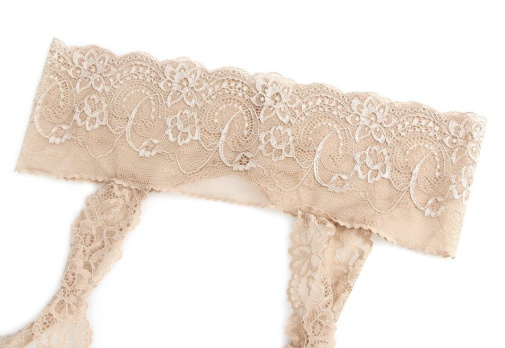 Ohyeah - Lace Cross Pantyhose - Nude 照片