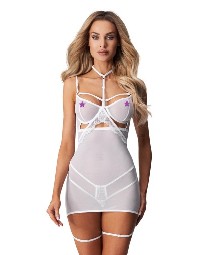 Obsessive - Arrowel Chemise - White - L/XL photo