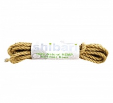 Shibari - Natural Hemp Bondage Rope 5m - Brown photo