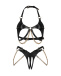 Obsessive - Anyya Crotchless 2 pcs Set - Black - S/M/L photo-7