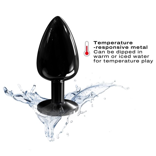 Dorcel - Metal Diamond Anal Plug L - Black photo