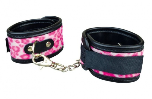 Prime - Hand Cuffs - Pink Leopard photo