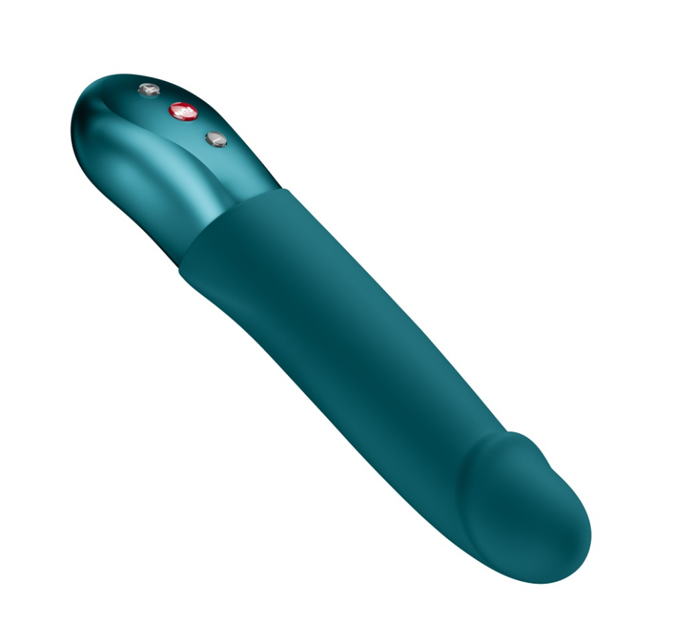 Fun Factory - Stronic Real 抽插式脉冲震动器 - 深绿色 照片-5