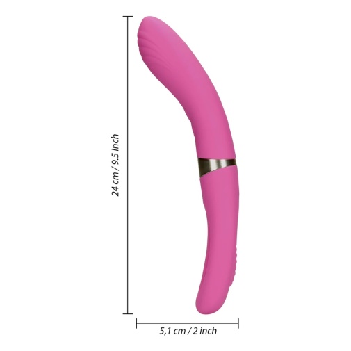 Loveline - Double Sided Flapping Vibrator - Pink 照片