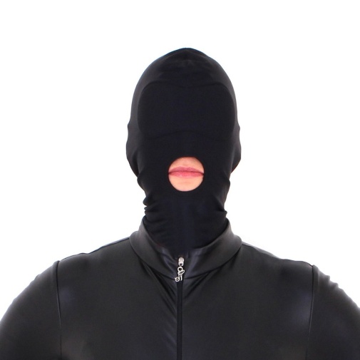 Kiotos - 氨綸透氣彈性開口面罩 - 黑色 照片