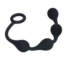 Levelz - Waterdrop Silicone Anal Balls S - Black 照片