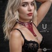 Master Series - Captivate Collar w Body Chain - Red 照片-6
