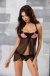 Passion - Praline Chemise - Black - S/M photo-3