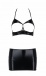 Passion - Vicky Set w Open Bra - Black - S/M photo-5