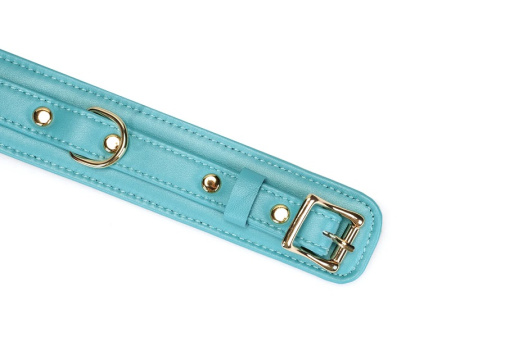 Liebe Seele - Lamb Leather Collar - Blue 照片