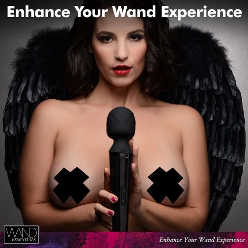 Wand Essentials - 24X 钻石头按摩器 - 黑色 照片