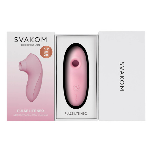 SVAKOM - Pulse Lite Neo Interactive Stimulator - Pale Rosette photo