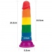 Lovetoy - 7" Prider Dildo - Rainbow photo-13