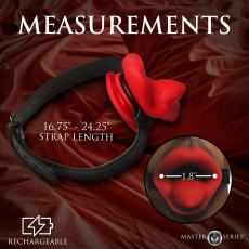 Master Series - Vibro Sissy Mouth Gag - Red photo