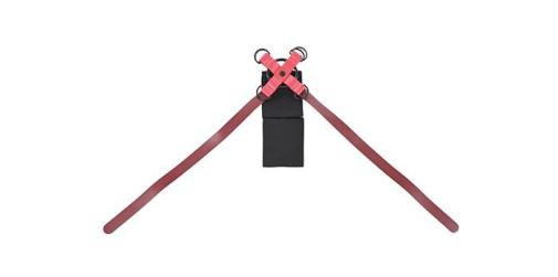 Sportsheets - Sex & Mischief Cross Hands Cuffs - Red/Black 照片