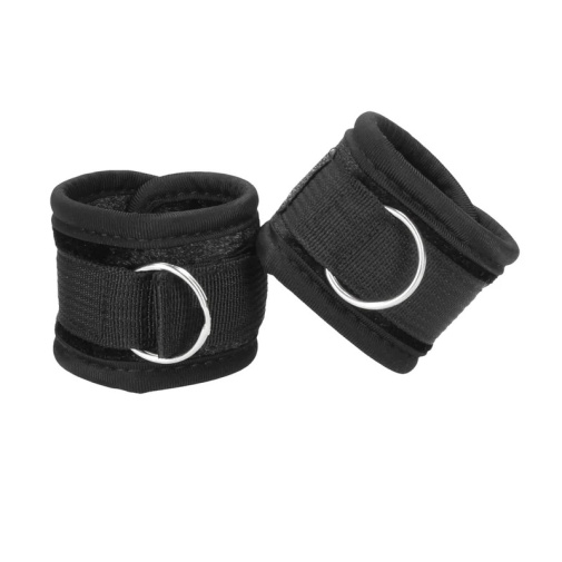 Ouch - Velvet Ankle Cuffs - Black photo