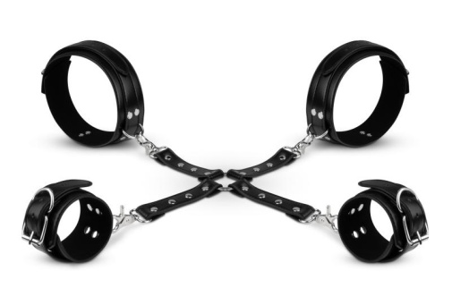 Bedroom Fantasies - Cuffs & Hogtie Set - Black photo