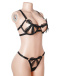 Ohyeah - Sexy Bow Bra Set - Black - L photo-8