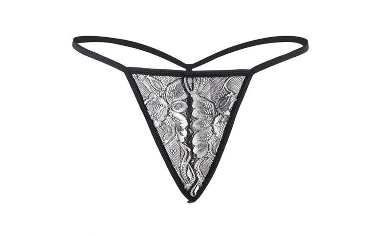 Ohyeah - Open Bra Set w Garter Panty - Black - 3XL photo