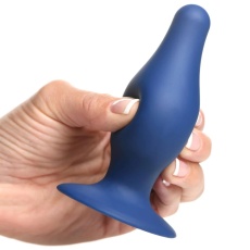 Squeeze-It - 锥形后庭塞 大码 - 蓝色 照片