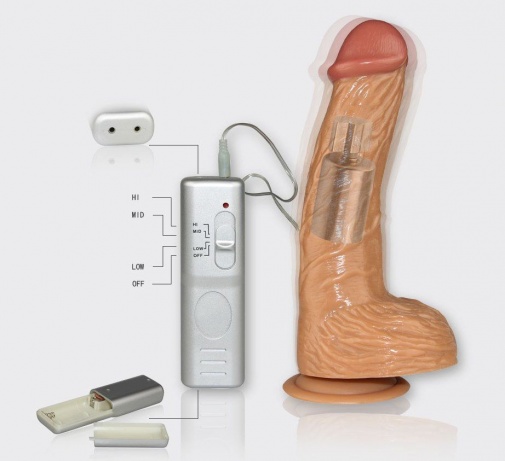 Lovetoy - 8.7" Real Extreme Vibrating Dildo - Flesh photo