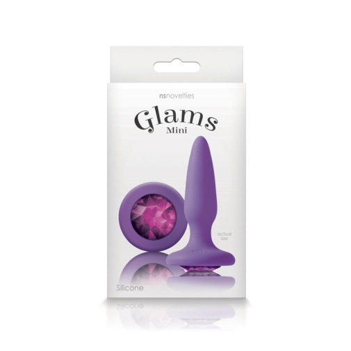 NS Novelties - Glams 迷你寶石肛塞 - 紫色 照片