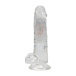 RealRock - 6" LED Vibro Dildo w Balls - Clear 照片-5