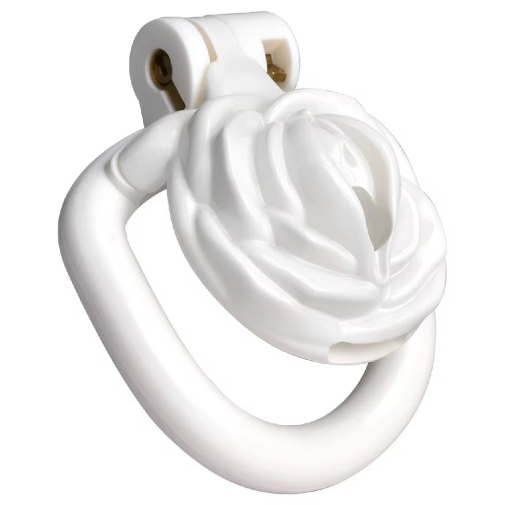 FAAK - Pussy Resin Chastity Cage 45mm - White photo