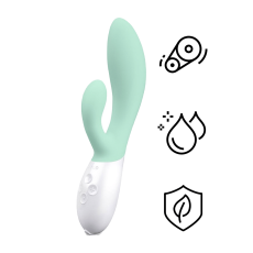 Lelo - Ina 3 Rabbit Vibrator - Seaweed photo