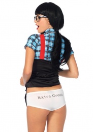 Leg Avenue - Naughty Nerd Costume 4 pcs - Blue - S/M photo