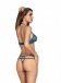 Obsessive - 838-SET-6 内衣 2件装 - 蓝绿色 - S/M 照片-2