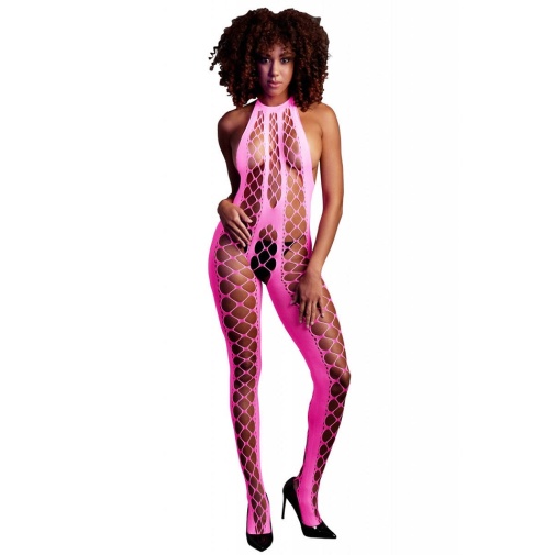 Ouch - Glow In Dark Bodystocking - Pink photo